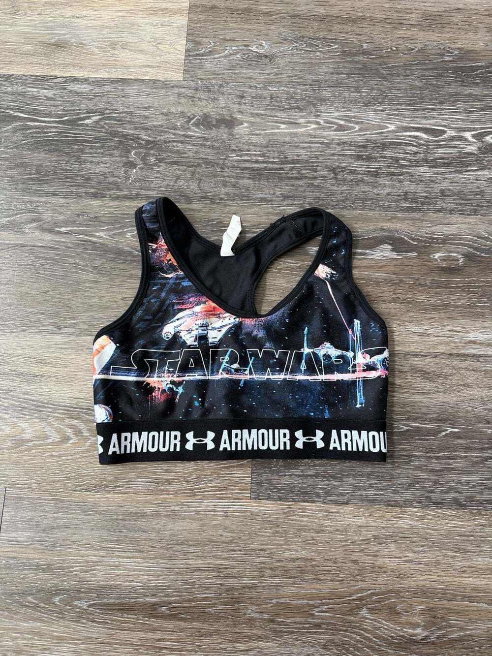 Under Armour Star Wars Sports Bra Size SM Black